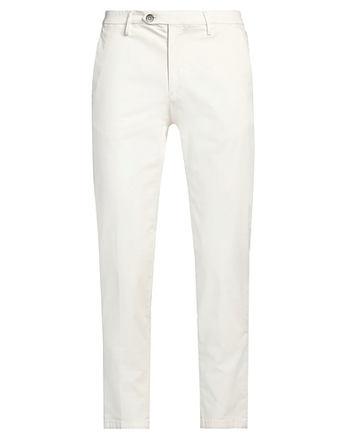 MICHAEL COAL Hosen Off white 97% Baumwolle, 3% Elastan