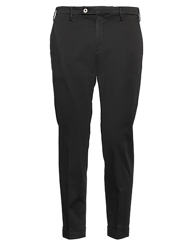 MICHAEL COAL Pantalone Nero 98% Cotone, 2% Elastan
