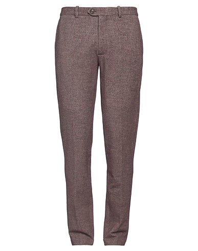 CIRCOLO 1901 Casual trouser Dark brown 95% Cotton, 5% Elastane