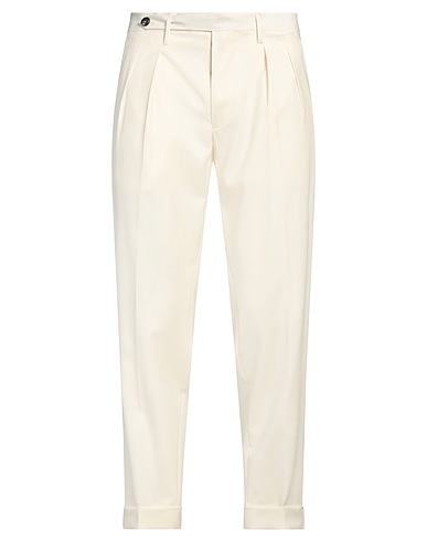 MICHAEL COAL Casual trouser Cream 100% Super 110s Wool