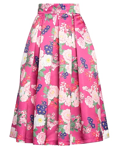 GIADA CURTI RESORT Midi skirt Fuchsia 100% Polyester