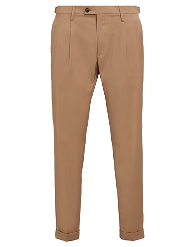MICHAEL COAL Casual pants Chocolate brown 100% Virgin Wool