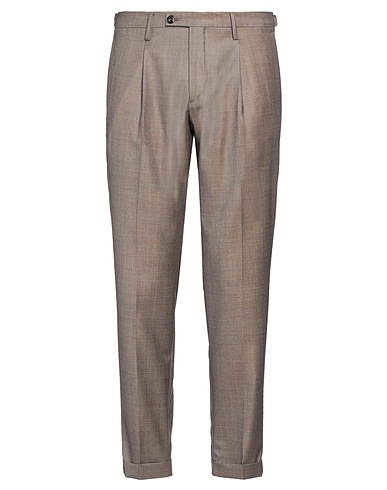 MICHAEL COAL Casual trouser Chocolate brown 100% Virgin Wool