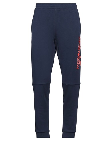 EA7 Casual trouser Midnight blue 53% Cotton, 47% Polyester