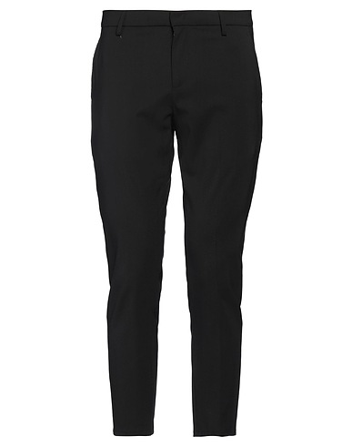 DONDUP Pantalone Nero 98% Lana Vergine, 2% Elastan