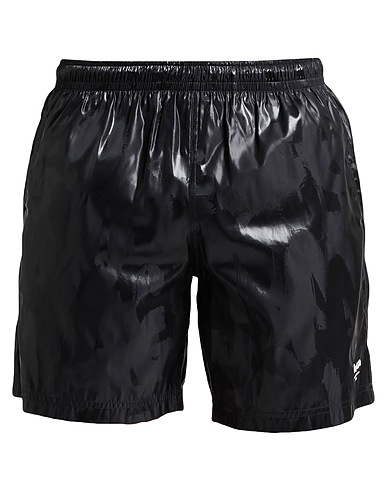 MCQUEEN Swim shorts Black 70% Polyester, 30% Polyamide