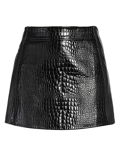 PINKO Mini skirt Black 81% Viscose, 19% Polyester, Polyurethane