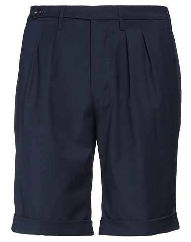 MICHAEL COAL Shorts & Bermuda Blu navy 54% Poliestere, 44% Lana, 2% Elastan