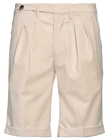 MICHAEL COAL Shorts & Bermuda Ivory 54% Polyester, 44% Wool, 2% Elastane, Cotton