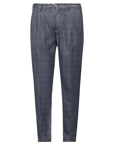 DEVORE INCIPIT Casual pants Slate blue 55% Polyester, 45% Wool