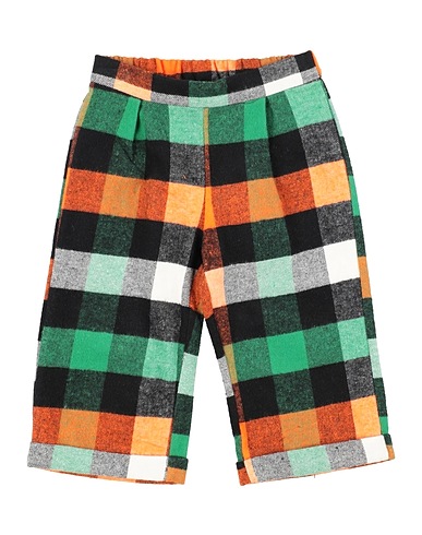 U+É Casual trouser Green 70% Cotton, 25% Polyester, 5% Other Fibres