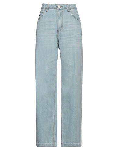 FEDERICA TOSI Denim trousers Blue 100% Cotton
