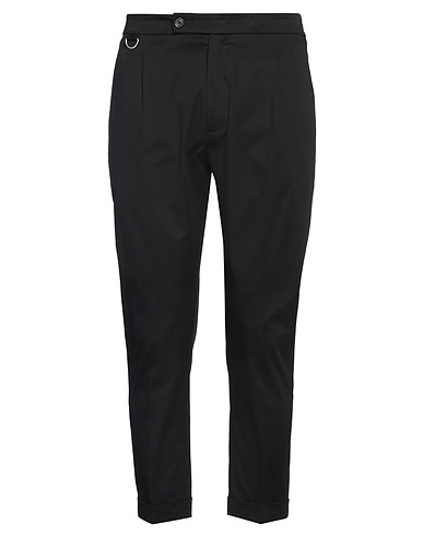 LOW BRAND Casual trouser Black 98% Cotton, 2% Elastane