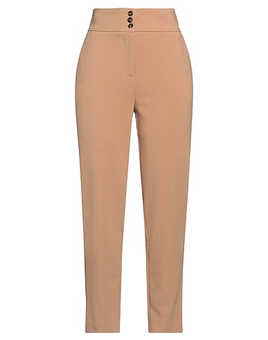 NENETTE Casual trouser Camel 61% Polyester, 34% Viscose, 5% Elastane