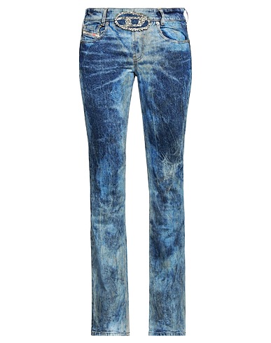DIESEL Denim pants Blue 79% Cotton, 20% Hemp, 1% Elastane