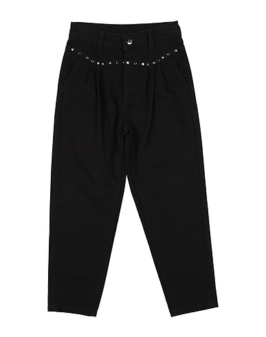 LIU •JO Denim trousers Black 100% Cotton