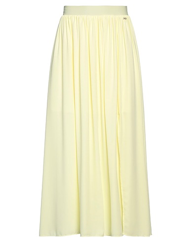 ARMANI EXCHANGE Gonna midi Giallo pastello 100% Poliestere, Elastan