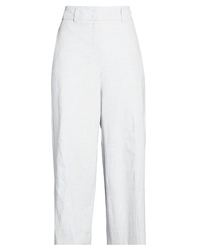 SEDUCTIVE Wide-leg pants GRIGIO CHIARO 68% Linen, 20% Polyester, 8% Viscose, 4% Elastane