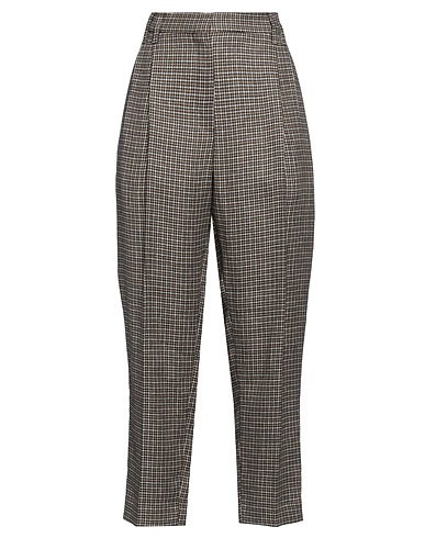 BRUNELLO CUCINELLI Casual trouser Khaki 98% Linen, 1% Polyamide, 1% Metallic Polyester