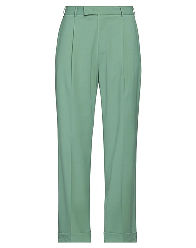 PT Torino Casual pants Light green 58% Virgin Wool, 38% Polyamide, 4% Elastane