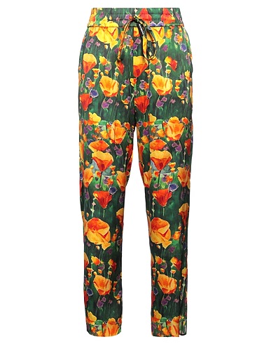 NAHMIAS Casual trouser Green 95% Silk, 5% Elastane