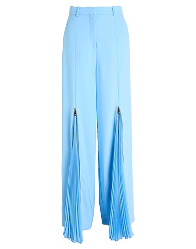 ZUHAIR MURAD Casual trouser Sky blue 100% Polyester, Silk