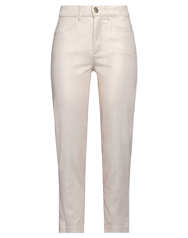 DISMERO Casual pants Light pink 97% Cotton, 3% Elastane