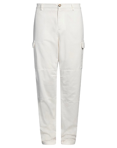 BRUNELLO CUCINELLI Casual trouser White 100% Cotton