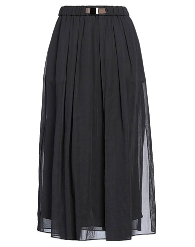 BRUNELLO CUCINELLI Midi skirt 100% Cotton, Polyester, Elastane