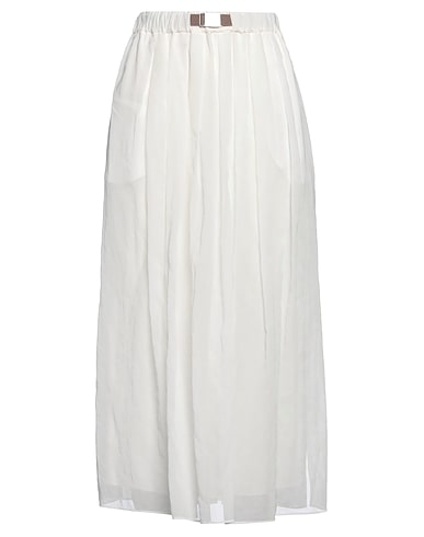 BRUNELLO CUCINELLI Midi skirt 100% Cotton, Polyester, Elastane