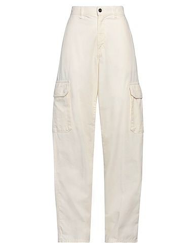NINE IN THE MORNING Casual trouser Ivory 100% Cotton