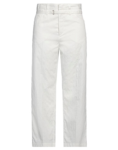 TELA Casual trouser White 79% Cotton, 12% Polyamide, 9% Linen