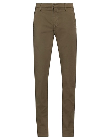 DONDUP Casual pants Military green 96% Cotton, 4% Elastane