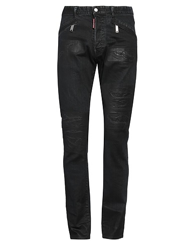 DSQUARED2 Denim trousers NERO 98% Cotton, 2% Elastane