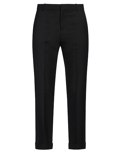 BALMAIN БРЮКИ, ШОРТЫ И ЮБКИ Чёрный 100% Шерсть