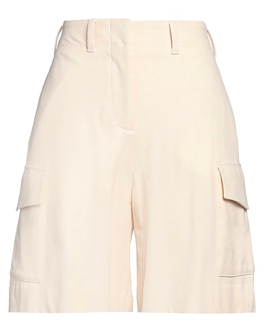 CIRCOLO 1901 Shorts & Bermuda Cream 97% Cotton, 3% Elastane