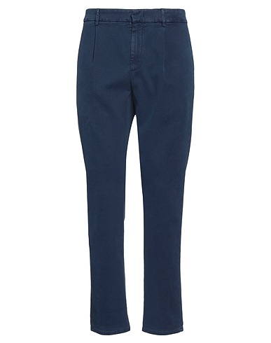 DONDUP Casual trouser Navy blue 98% Cotton, 2% Elastane