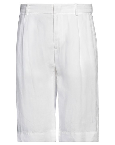 MALO Shorts & Bermuda White 100% Linen