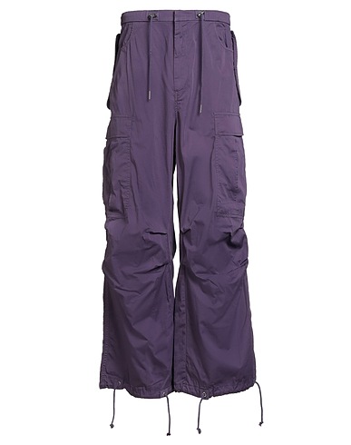 BLUEMARBLE Casual trouser Dark purple 100% Cotton