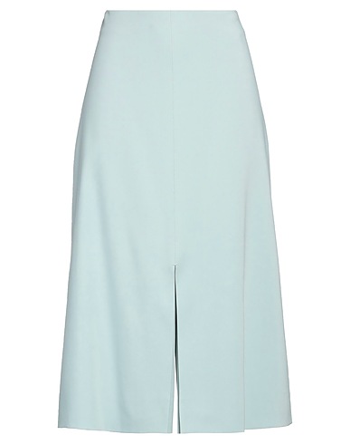 AGNONA Midi skirt Light green 61% Cotton, 36% Viscose, 3% Elastane