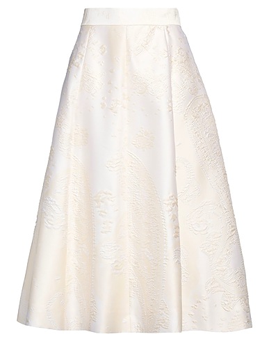 SLY010 Midi skirt Ivory 60% Polyacrylic, 24% Silk, 16% Polyamide