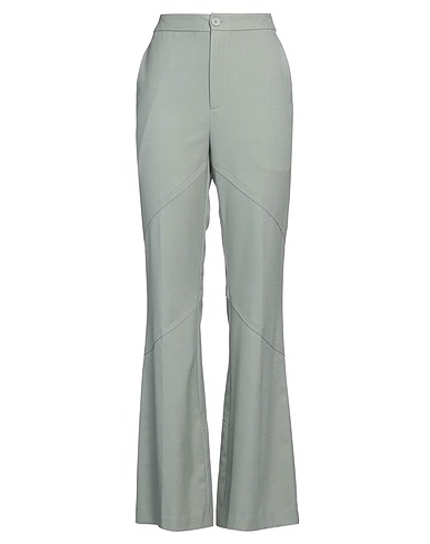 ISABELLE BLANCHE Paris Casual trouser Sage green 65% Polyester, 24% Viscose, 8% Wool, 3% Elastane