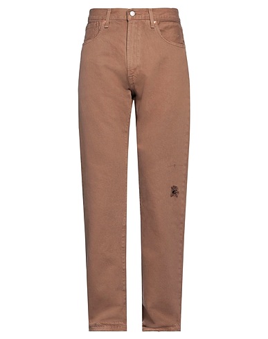 LEVI'S Denim trousers Brown 77% Cotton, 23% Hemp