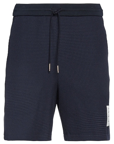 THOM BROWNE Shorts & Bermuda Blu navy 100% Cotone, Poliammide, Poliuretano