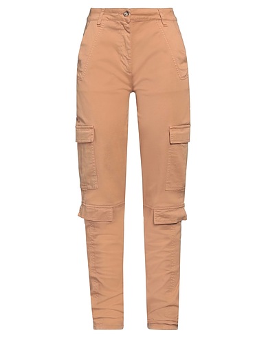 SEMICOUTURE Casual trouser Camel 97% Cotton, 3% Elastane