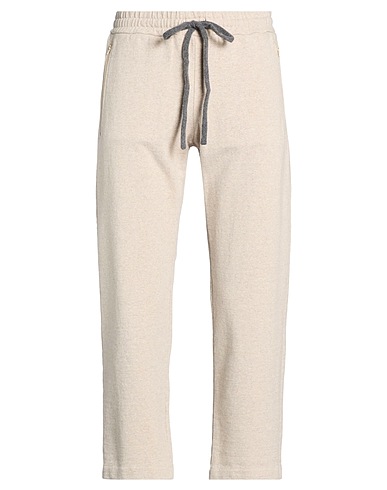 CROSSLEY Casual pants Beige 100% Cotton, Organic cotton