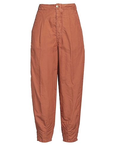MYTHS Casual trouser Brown 48% Cotton, 33% Linen, 19% Lyocell
