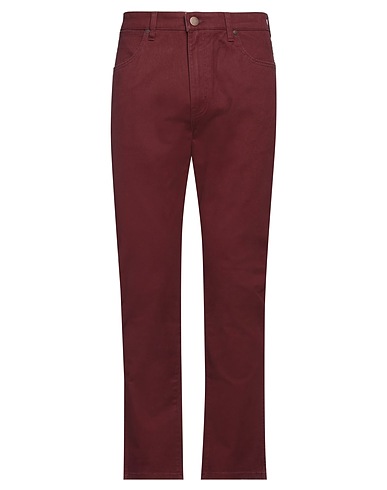 WRANGLER Casual trouser Burgundy 98% Cotton, 2% Elastane