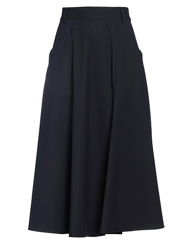 PUROTATTO Midi skirt Midnight blue 60% Viscose, 38% Polyester, 2% Elastane