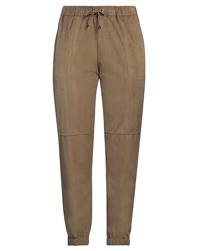 PUROTATTO Casual pants Military green 90% Polyester, 10% Elastane